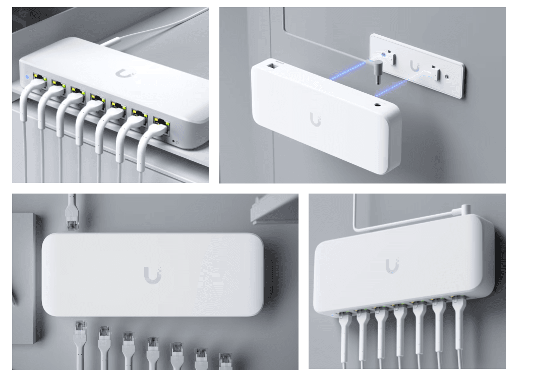 UBIQUITI 8 PORT GBE SWITC USW-ULTRA-210W, dimensiuni: 203 x 76