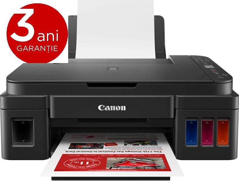 Multifunctional inkjet color CISS Canon G3410, dimensiune A4 (Printare, Copiere,