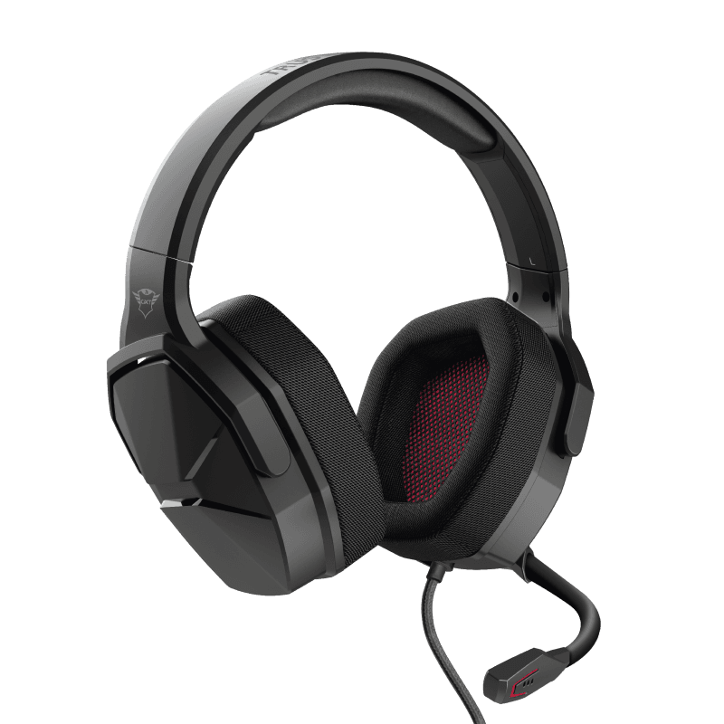 Casti Gaming Head-band Trust GXT 4371 Ward, Cu fir, Negru
