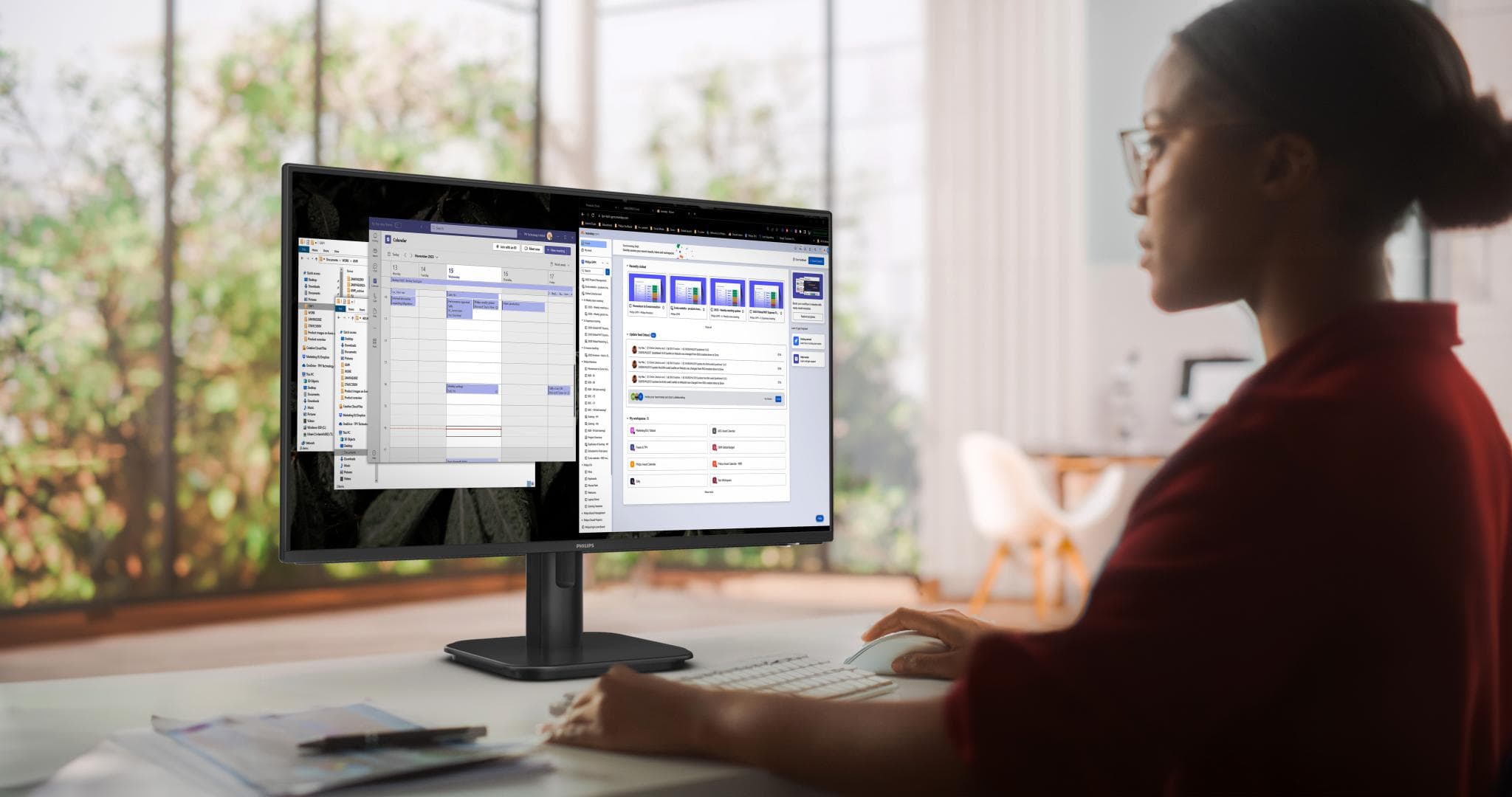 Monitor Philips 23.8" 24E1N1300A/00 - 3