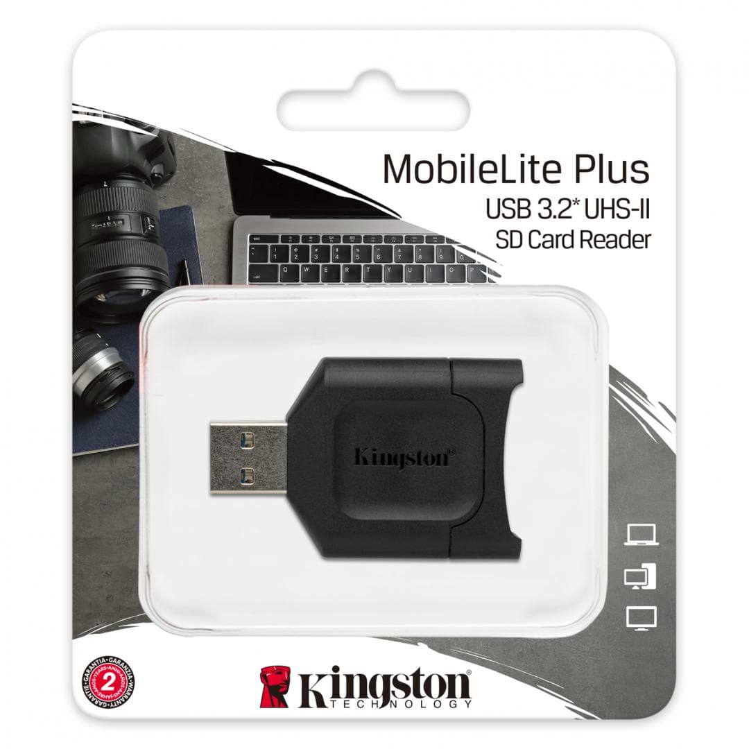 Card reader MicroSD Kingston, USB 3.2 Gen1, Connector: USB-A, UHS-II