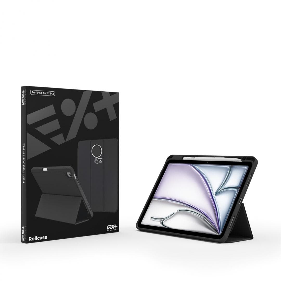 NEXT ONE RollCase for iPad Air 11" M2 2024 Black - 2