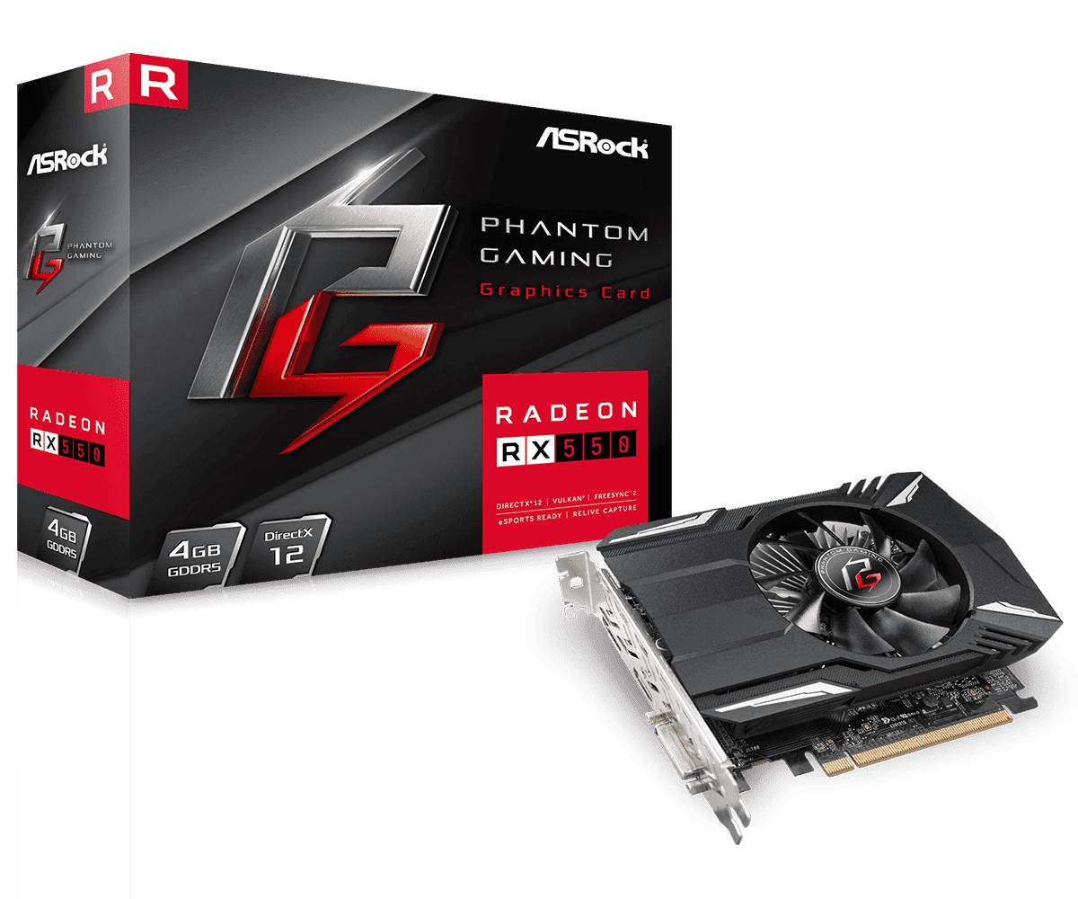Placa video ASRock Radeon RX 550, 4GB GDDR5, PCI Express