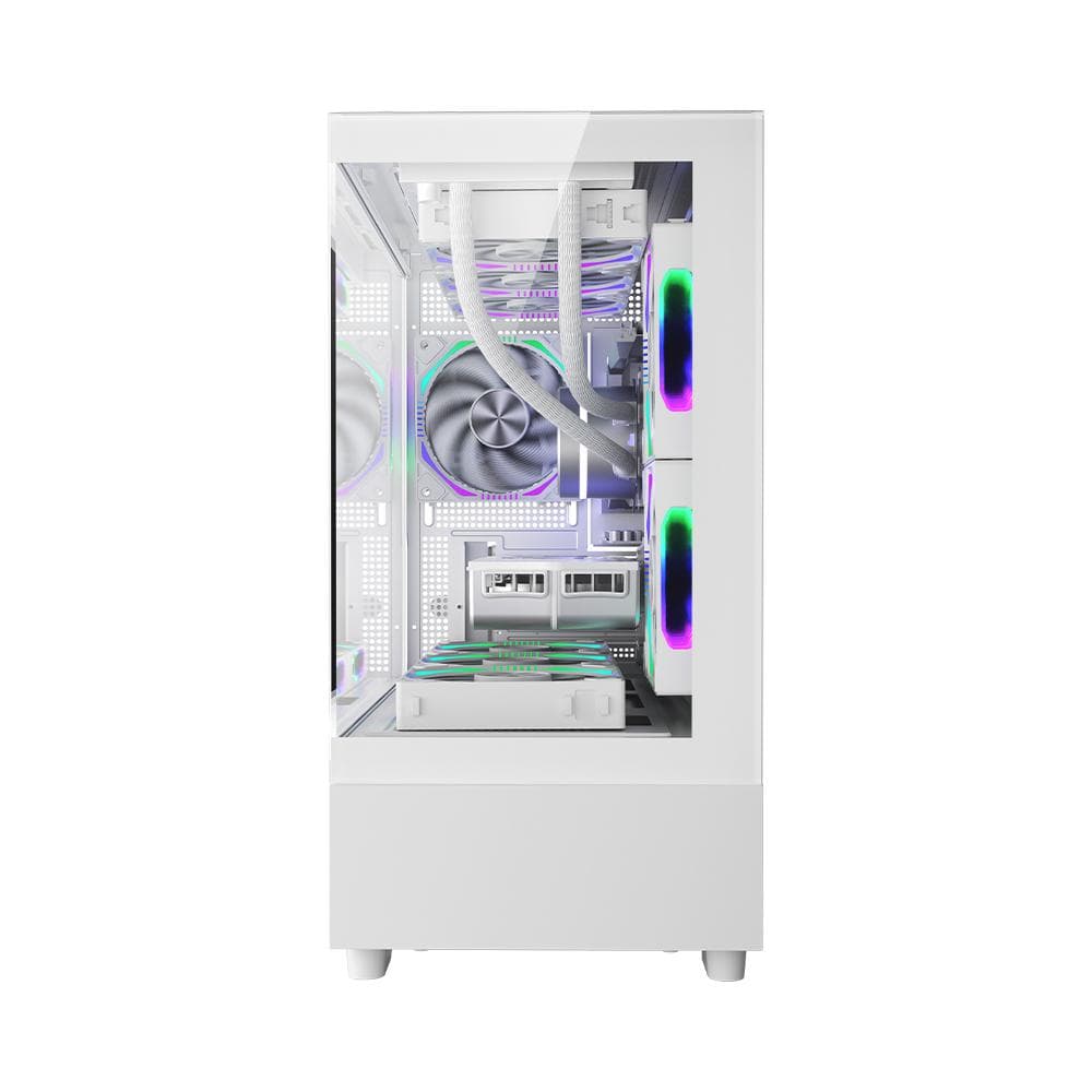 Carcasa 1st PLAYER MI5, RGB, Mid Tower, White - 5