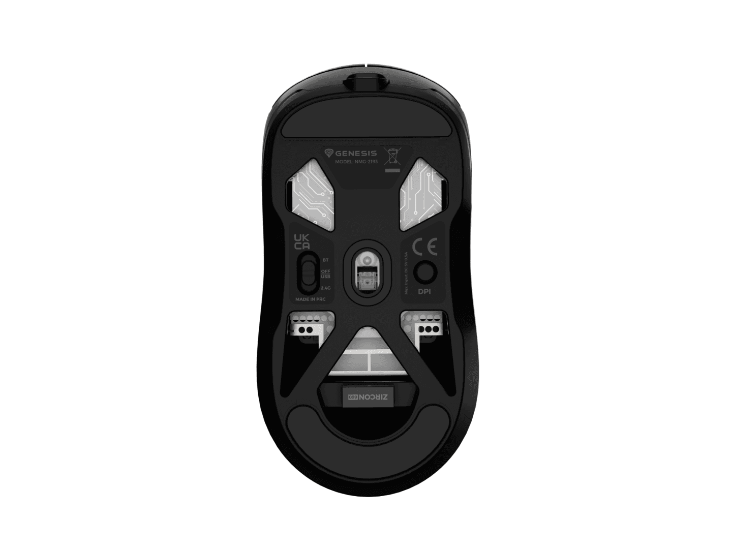 Mouse gaming wireless Gensesis Zircon 660 PRO, interfata USB, 26000 - 11