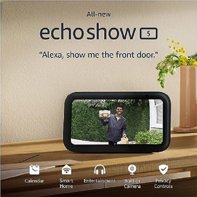 Amazon Echo Show 5 (3rd Gen, 2023 release) Charcoal - 2