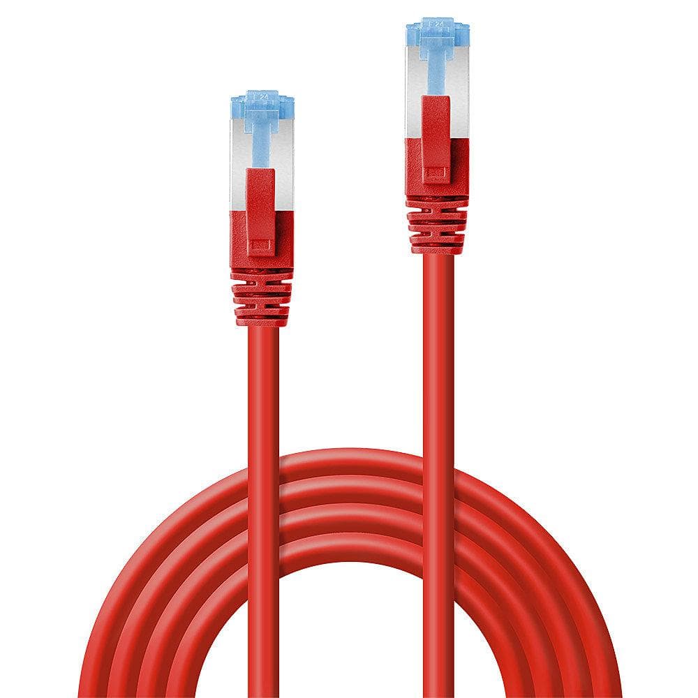 Cablu Lindy 1m Cat.6A S/FTP LSZH Network Cable, Red RJ45, - 2