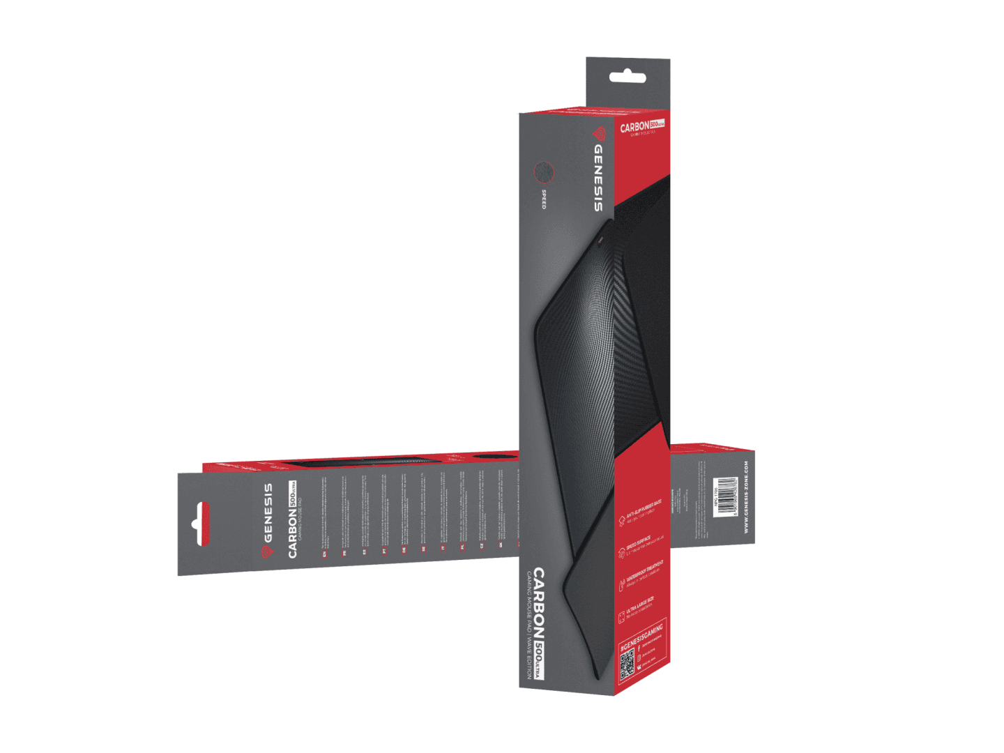 Mousepad Genesis Carbon 500 Maxi Ultra Wave, impermeabil, material cauciuc - 5