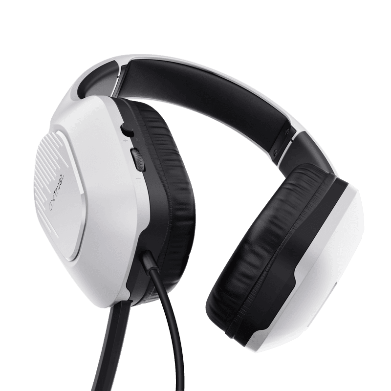 Casti Gaming Head-band Trust GXT 415W Zirox, Wired, Alb - 4