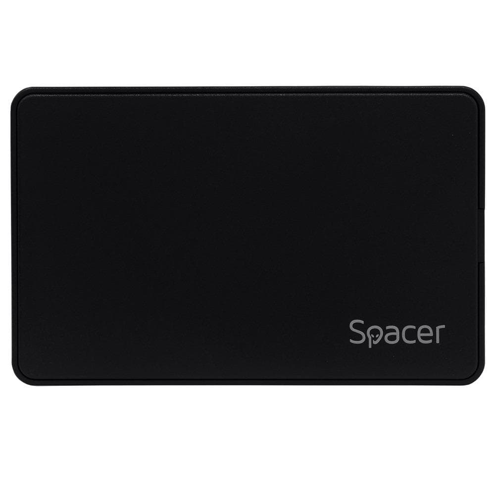 Rack extern HDD/SSD 2.5" Spacer USB-C 3.1 negru - 2