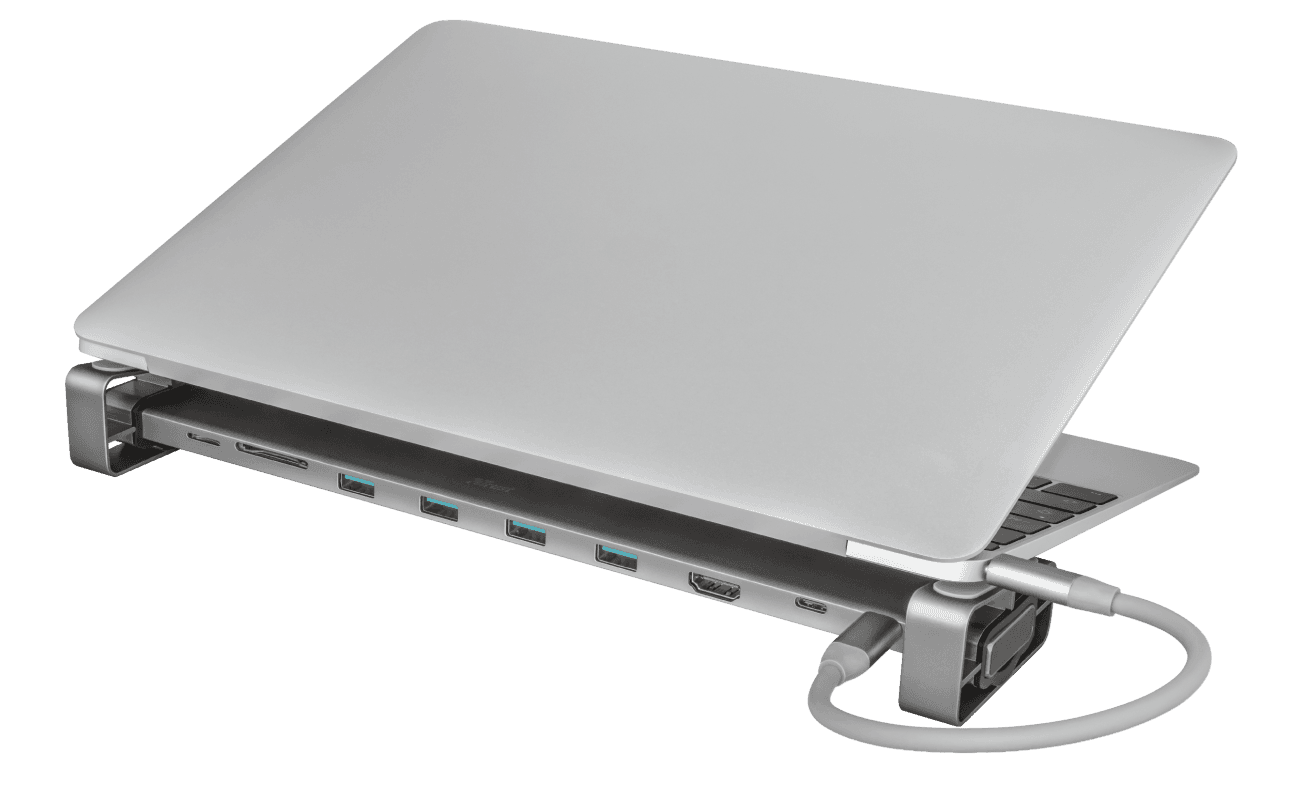 Dock USB Trust Dalyx, 10 porturi USB-C, aluminiu - 15
