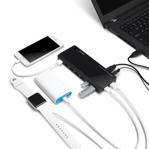 Hub USB TP-Link UH720, 7 porturi USB 3.0, negru - 3