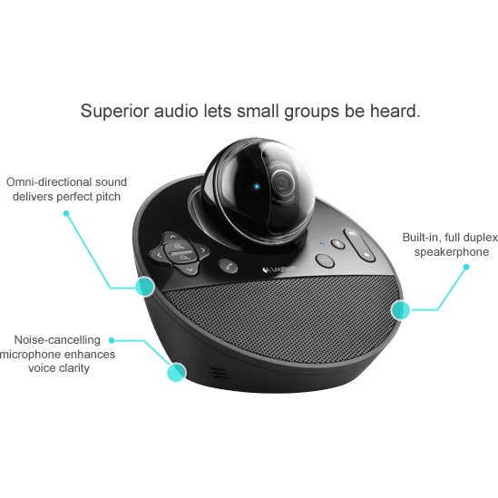 Camera Web Logitech BCC950 ConferenceCam, rezolutie video Full HD, USB - 6
