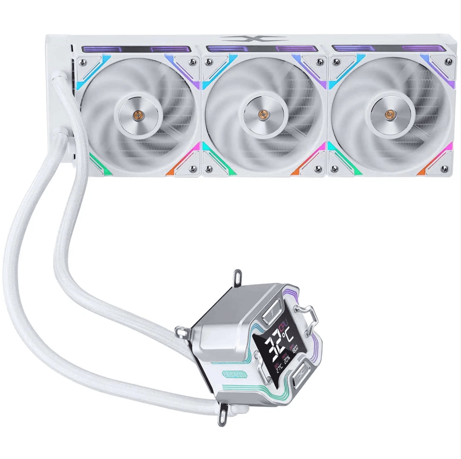 Cooler Procesor 1stPlayer X-Starship 360E-wh, display de 2,4 inches, aRGB,