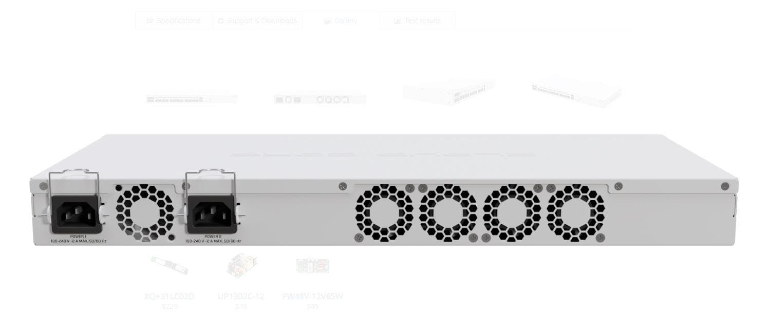 MIKROTIK, 16 Port Wired Router, CCR2116-12G-4S+, Procesor:2Ghz, 16 mb RAM, - 2