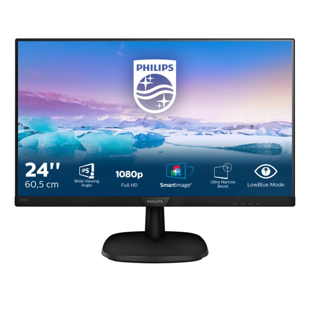 Monitor Philips 23.8" 243V7QJABF/00, Diagonal (inch): 23.8, Diagonal (cm): 60.5,