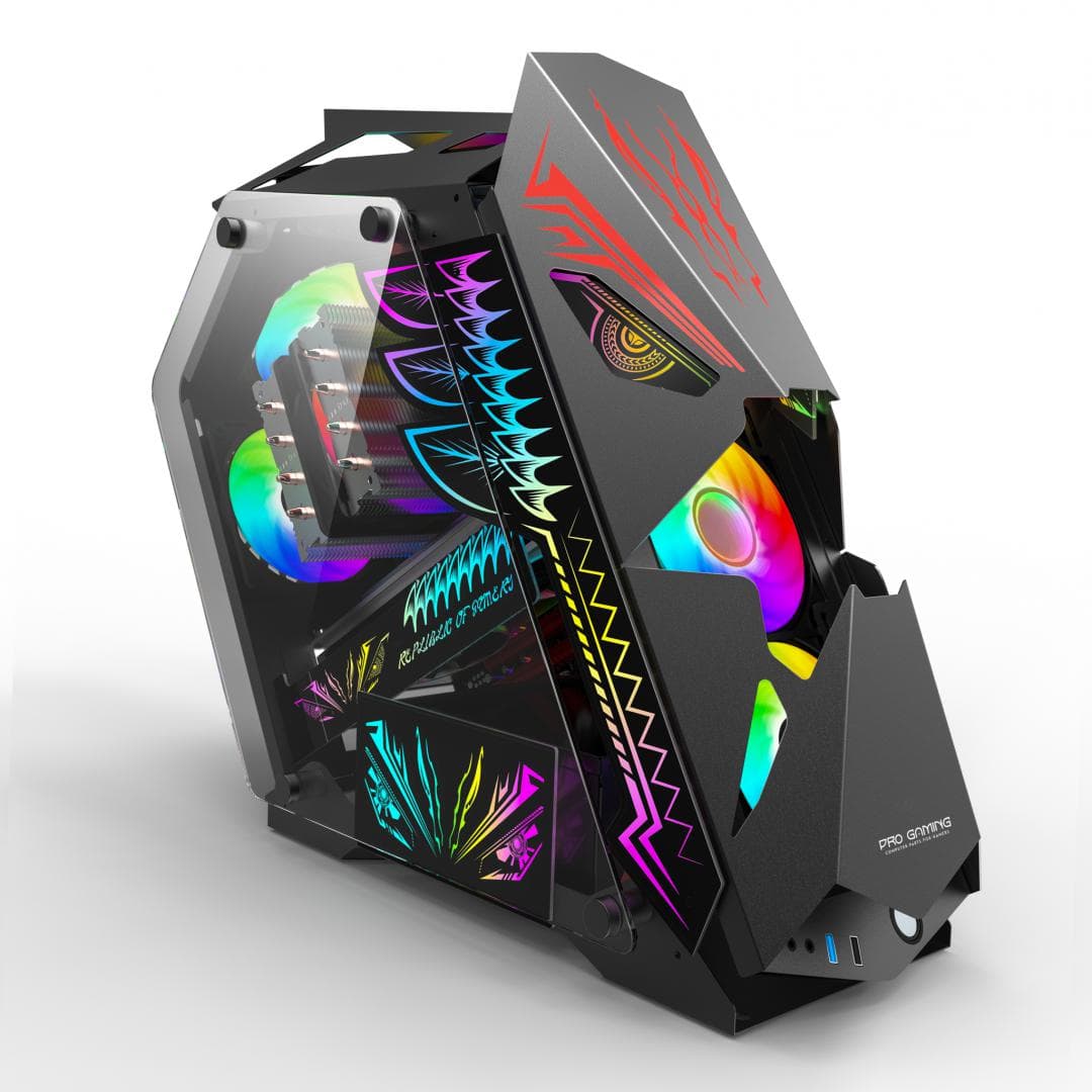 Carcasa PRO GAMING PRO GAMING HERCULE BLACK, Da, Mid Tower, - 6