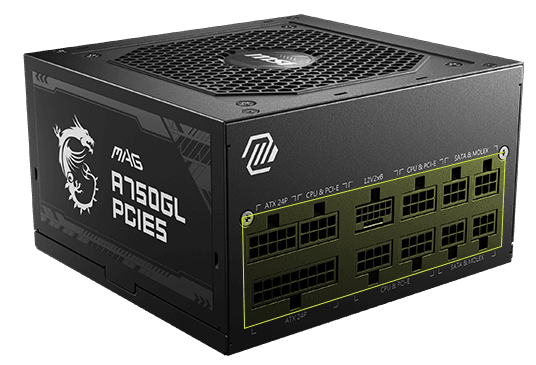Sursa MSI MAG A750GL PCIE5, 80 PLUS Gold, 750 W - 2
