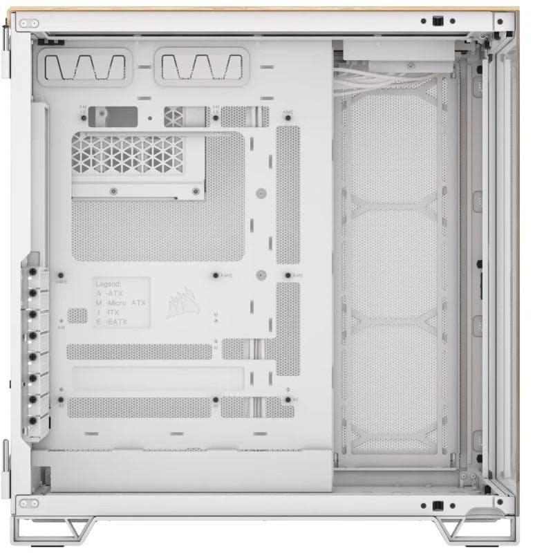 Carcasa CORSAIR 6500X, RGB, Mid Tower, White - 2