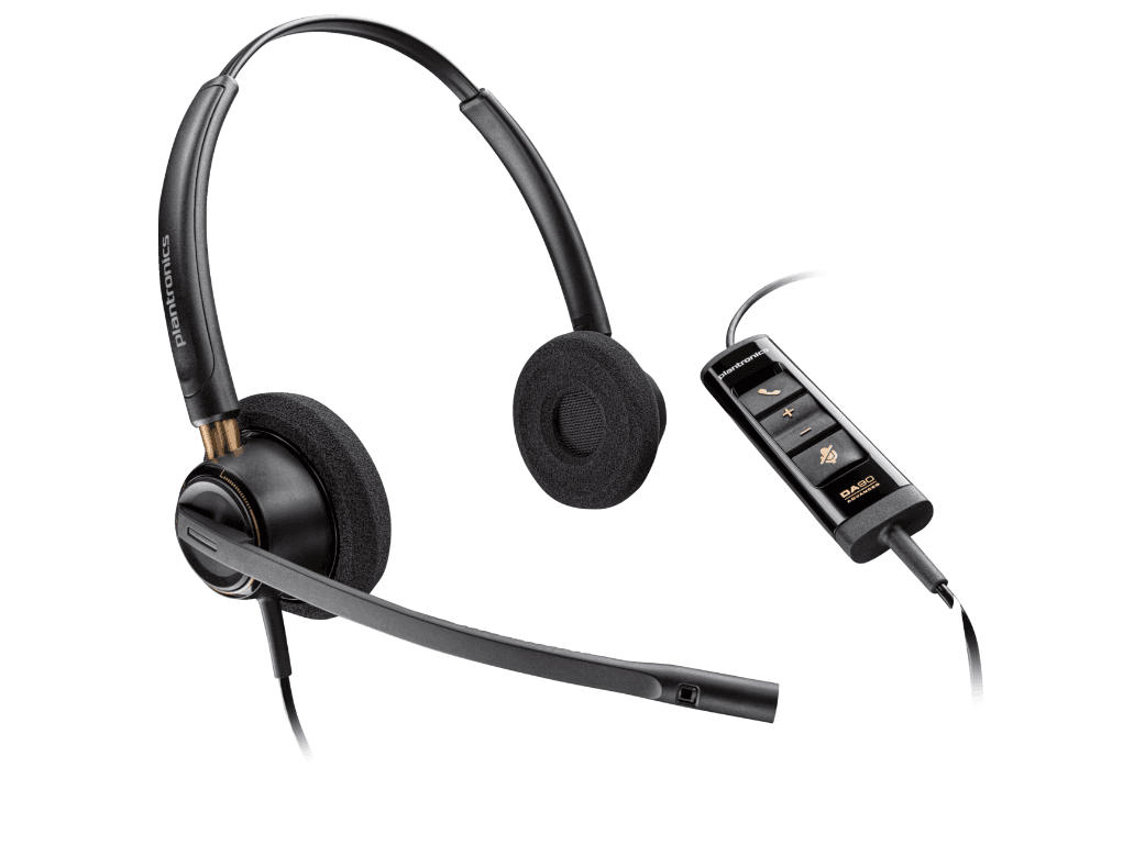 Casti Head-band Poly EncorePro 525, Wired, Negru