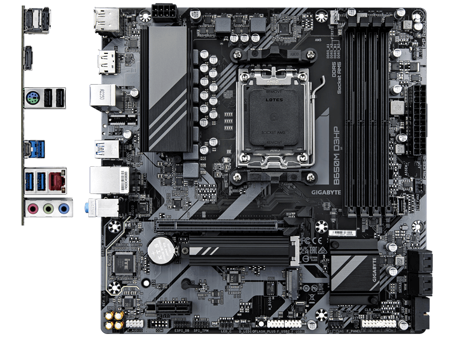 Placa de baza Gigabyte B650M D3HP, Socket AM5, DDR5, Micro-ATX - 2