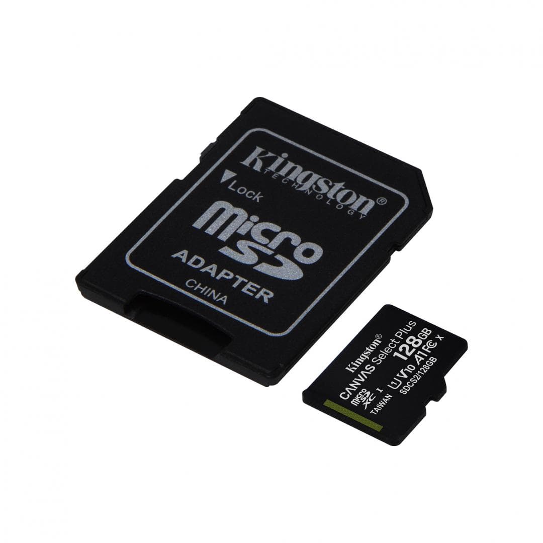 Card de Memorie MicroSDXC Kingston Canvas GO Plus, 128GB, Adaptor