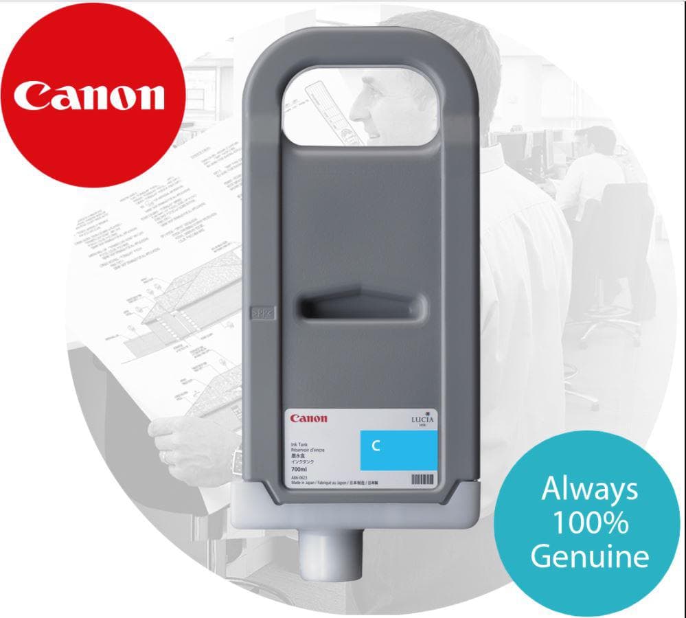Cartus cerneala Canon PFI-710C, cyan, capacitate 700ml, pentru Canon imagePROGRAF