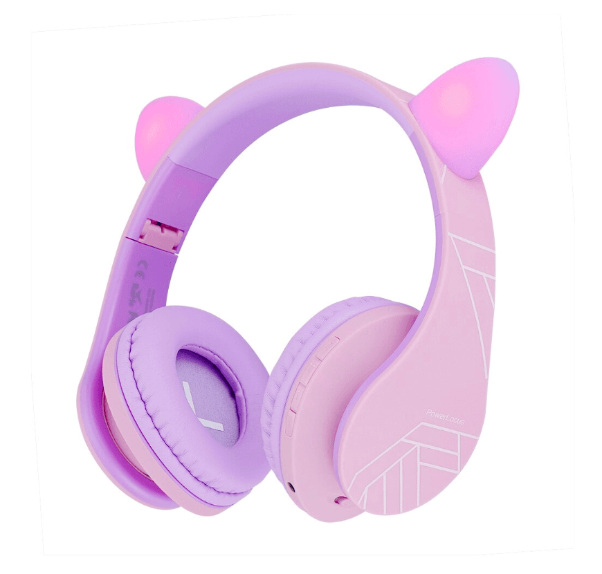 Casti Over-ear POWERLOCUS KidsCat, wireless, Multicolor - 2