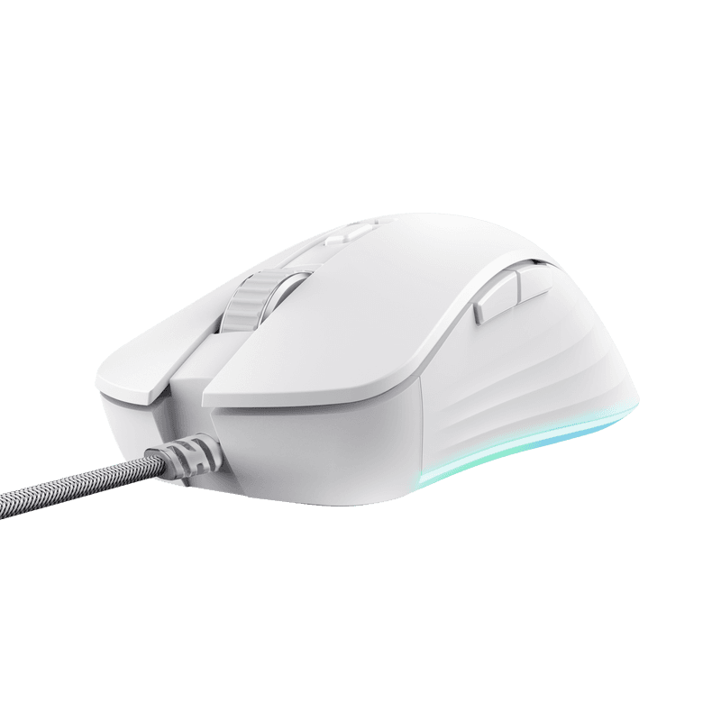 Mouse Trust GXT924W YBAR+ 25600 DPI, alb - 2
