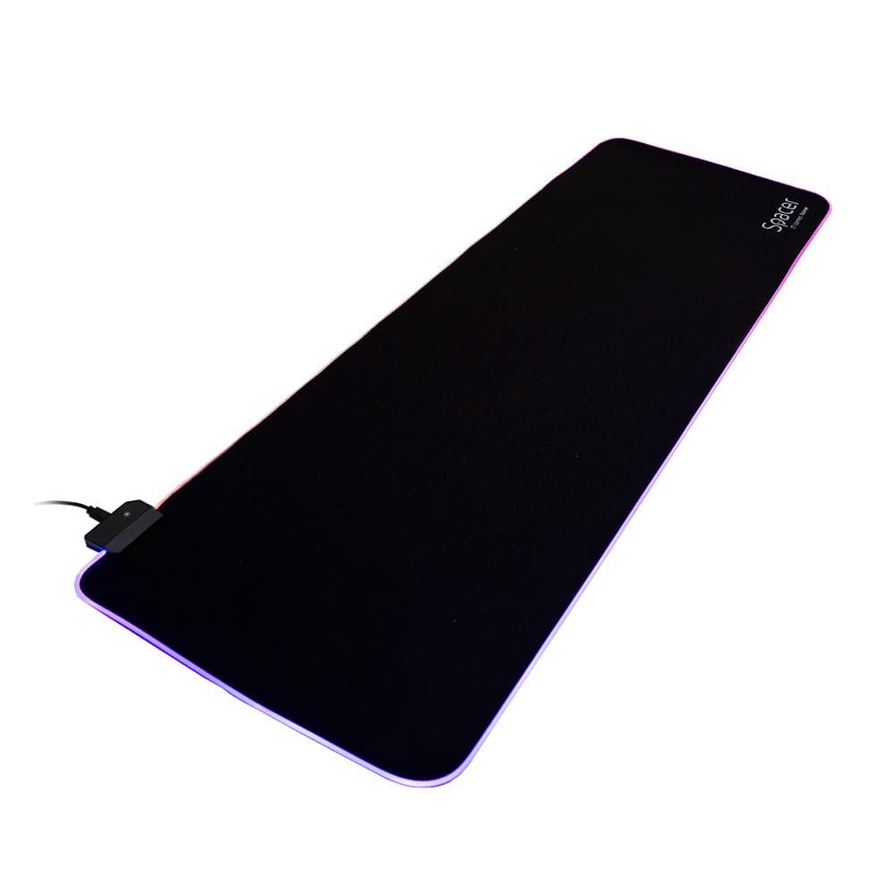 Mousepad Spacer RGB gaming, cauciuc si material textil, 900 x - 4