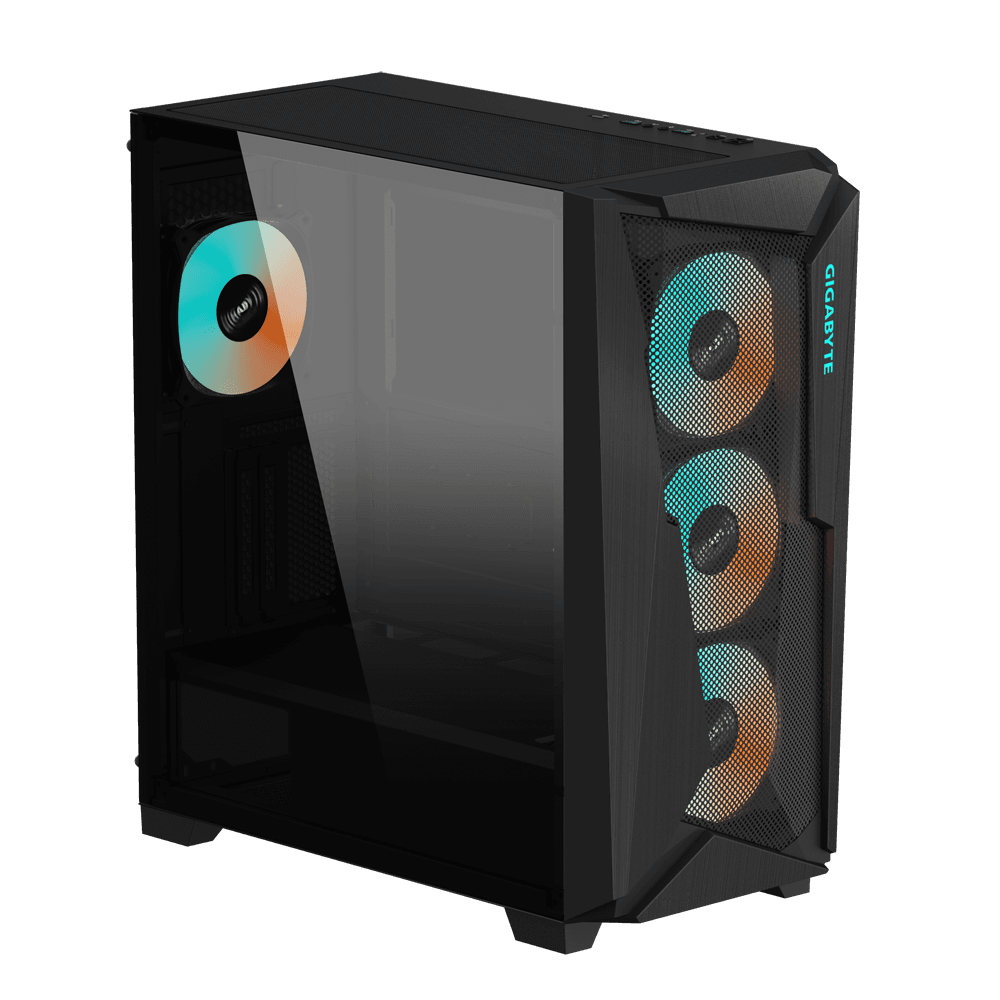 Carcasa GIGABYTE C301 GLASS, Mid Tower, Black - 2