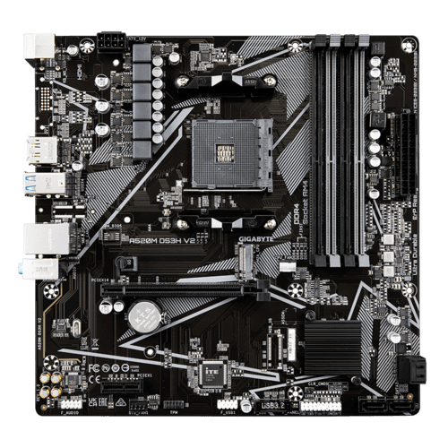 Placa de baza Gigabyte A520M DS3H V2, Socket AM4, DDR4, - 3