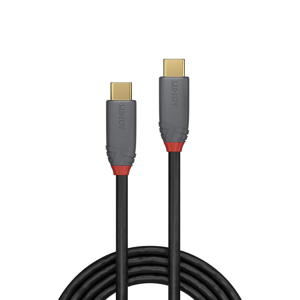 Cablu Lindy USB C la USB C Anthra Line, lungime - 2