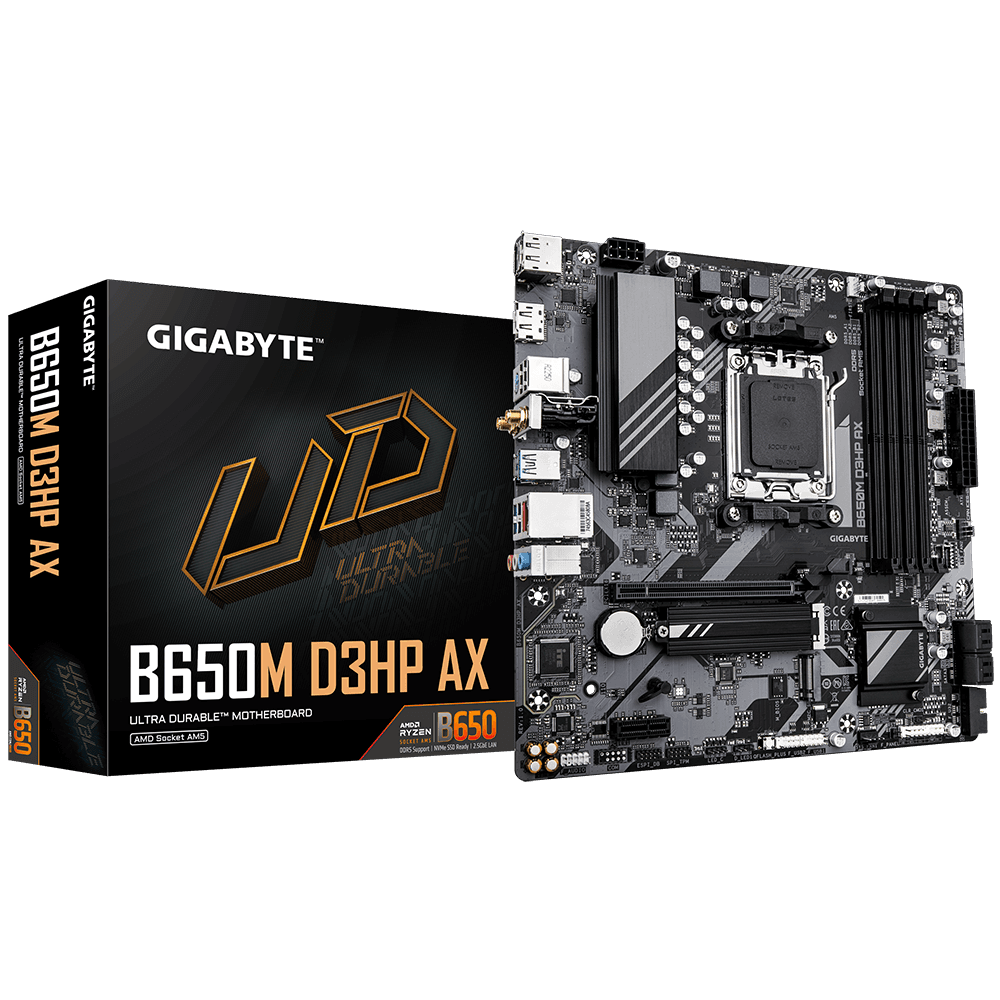 Placa de baza Gigabyte B650M D3HP AX, Socket AM5, DDR5,