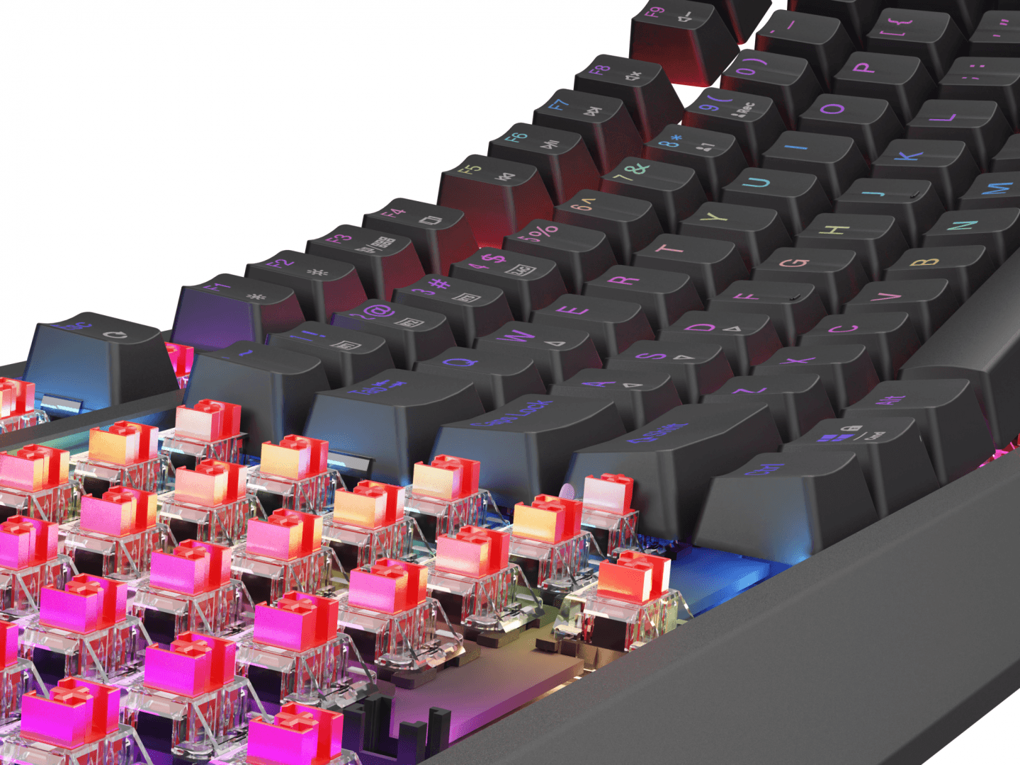 Tastatura gaming mecanica wireless Genesis Thor 230 TKL, iluminare RGB, - 15