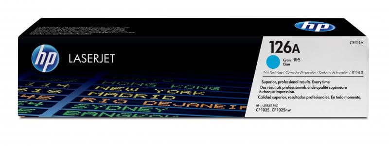 Toner HP CE311A, cyan, 1 k, LaserJet Pro 100 M175A,