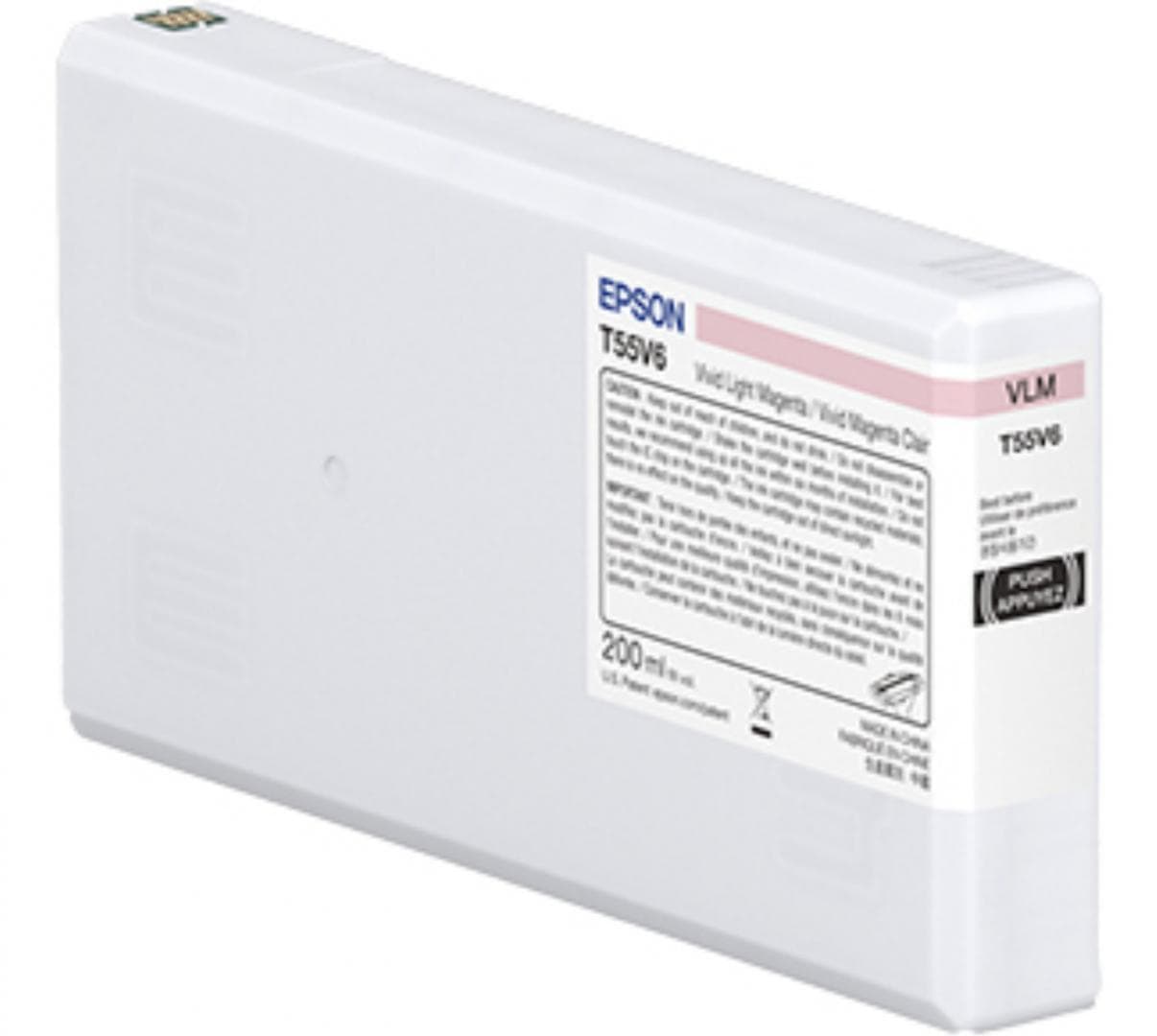 EPSON T55W6 Vivid Light magenta inkjet cartridge, Ultrachrome® HDR, Capacitate:200ml,