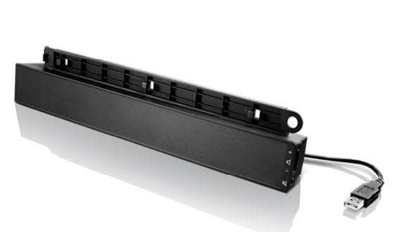 Lenovo USB Soundbar, Compatible with most Lenovo ThinkVision monitors Dual