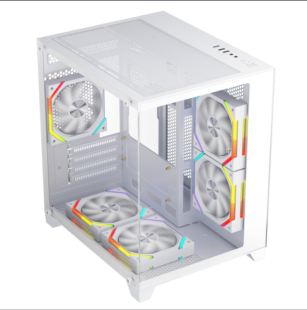 Carcasa 1st PLAYER BV5, RGB, Mid Tower, White