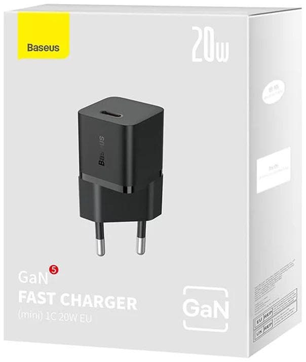 Incarcator retea Baseus, GaN5 Fast Charger mini 20W, 1 x - 4