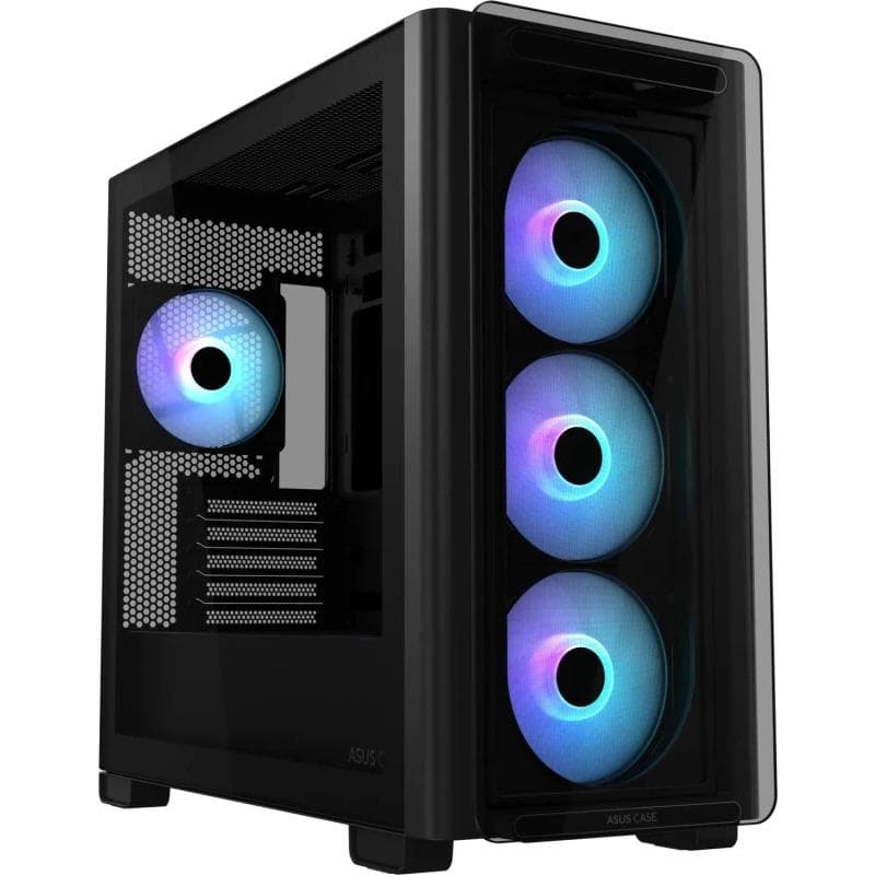 Carcasa ASUS A23 PLUS TG ARGB, Mid Tower, Black