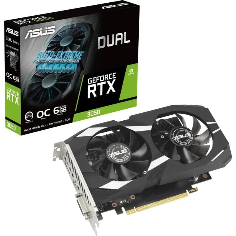 Placa video ASUS GeForce RTX 3050, 6GB GDDR6, PCI Express