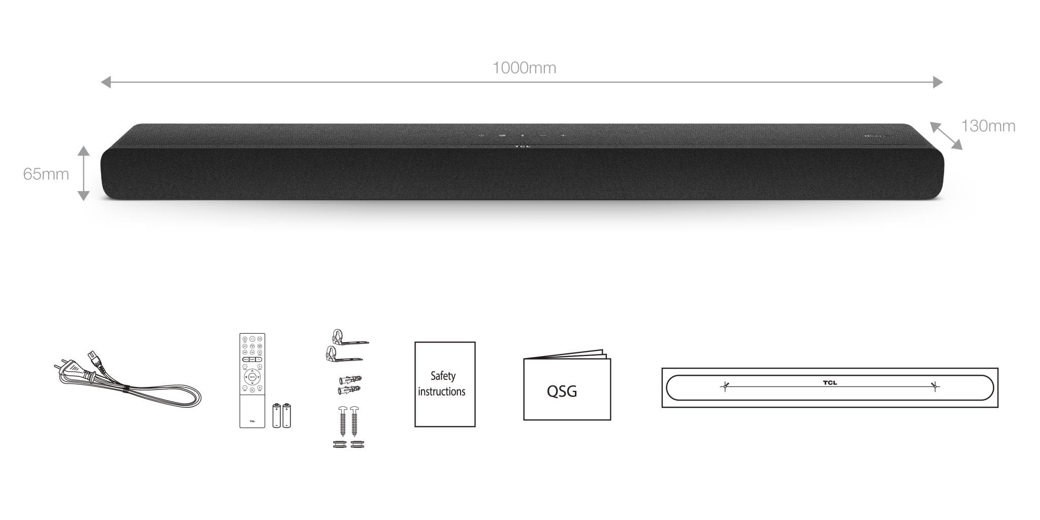 Soundbar TCL TS8132, 3.1.2, 350W, Bluetooth, Dolby Atmos, SubwooferWireless, Negru - 6