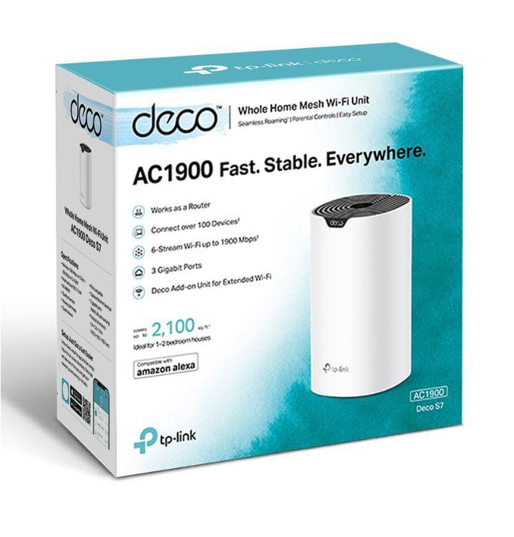 TP-Link Sistem Mesh Wi-Fi pentru întreaga casă AC1900, DECO S7(3- - 4