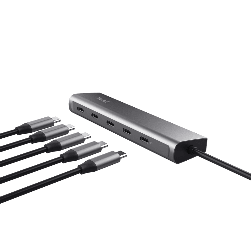 Hub Trust Halyx, 5 porturi USB-C 3.2 gen 1: 1