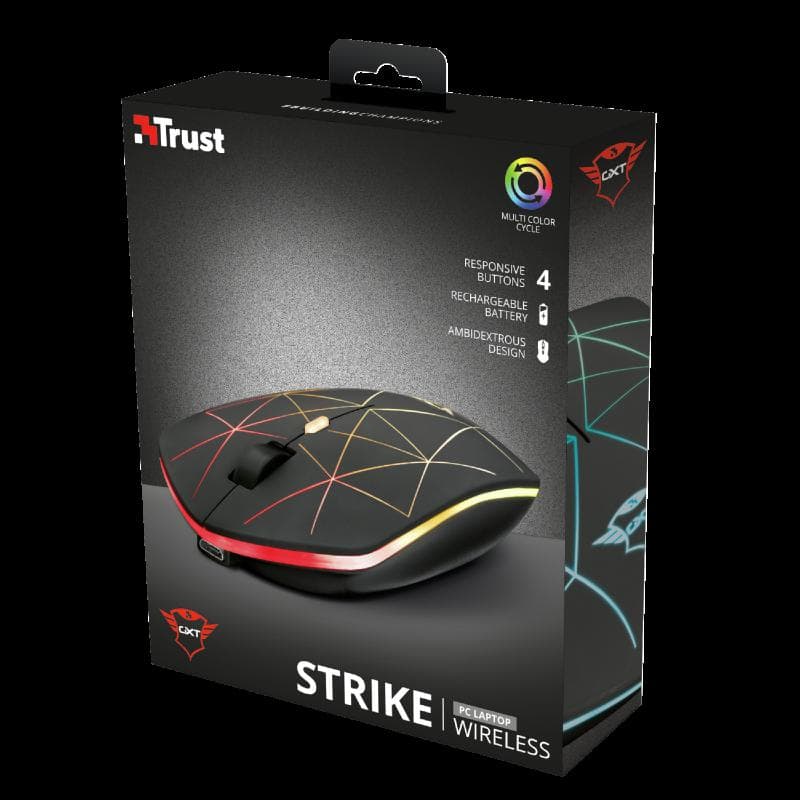 Mouse Trust GXT 117 Strike, Wireless Gam, negru - 7