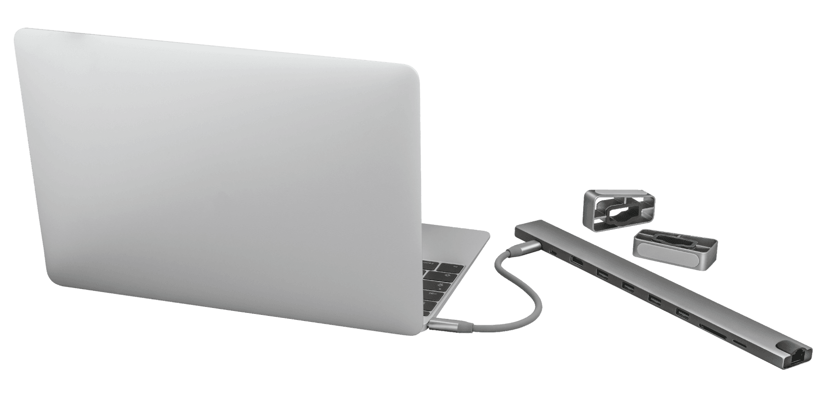 Dock USB Trust Dalyx, 10 porturi USB-C, aluminiu - 3