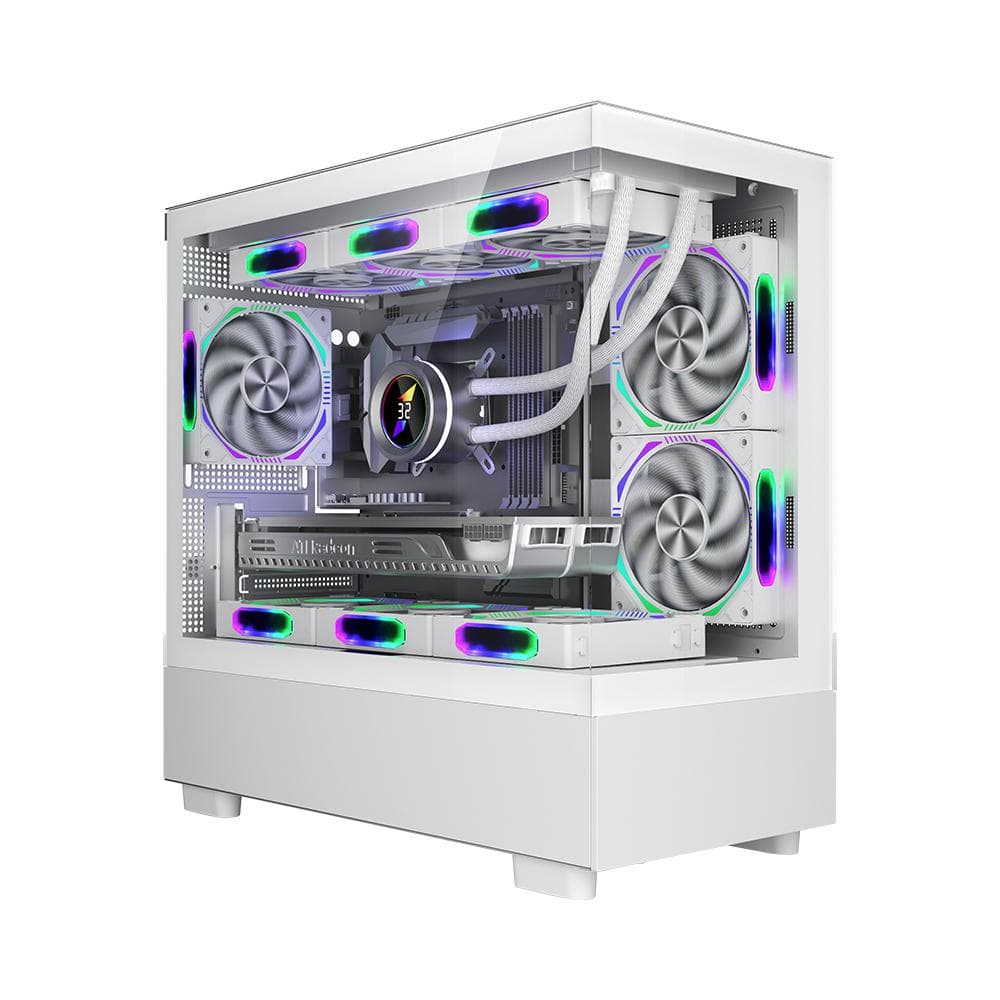 Carcasa 1st PLAYER MI5, RGB, Mid Tower, White