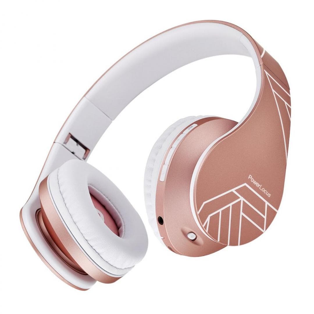 Casti Over-ear PowerLocus P2, Wireless, Roz - 2