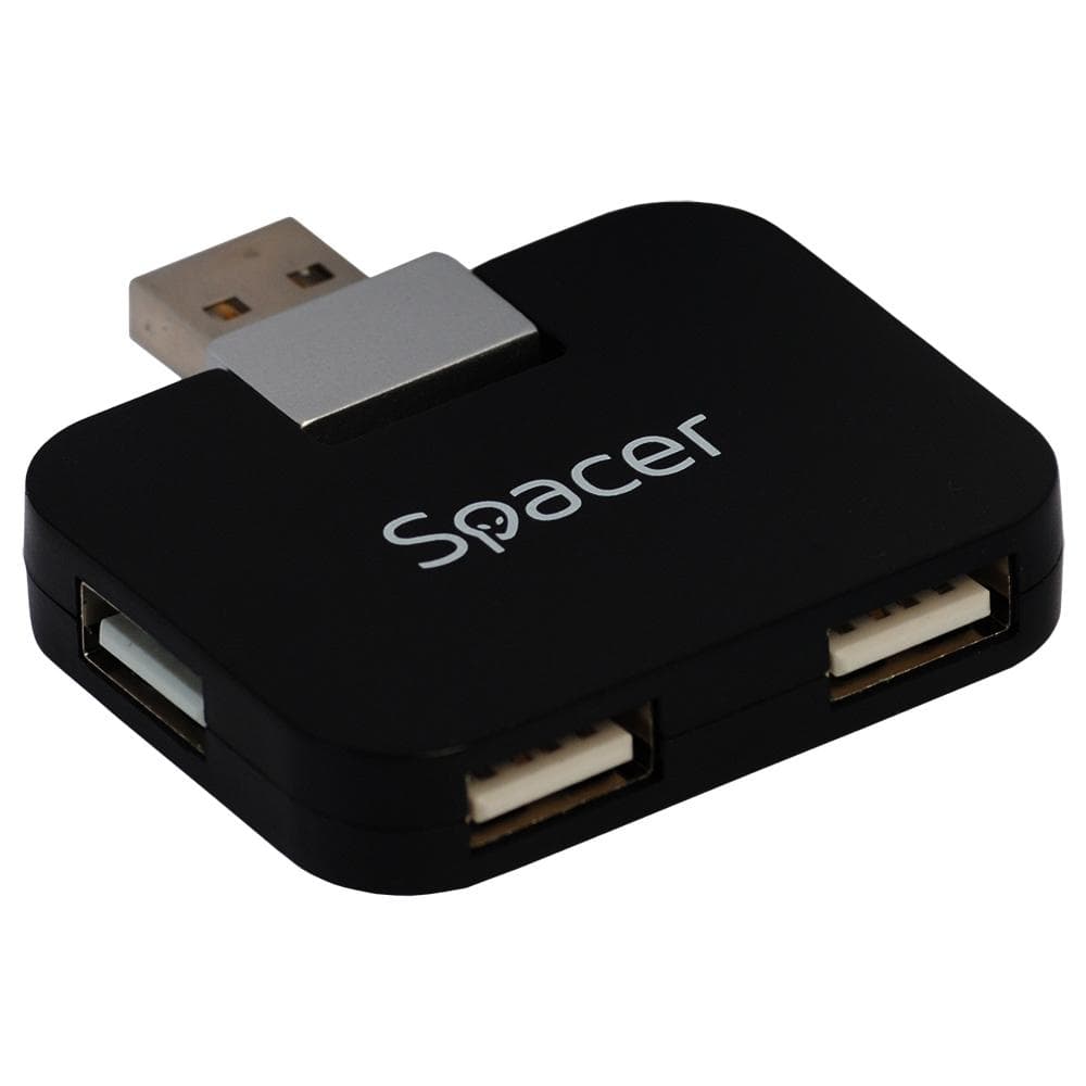 Hub Spacer, SPH-316; 4 porturi USB 2.0 extern; culoare: negru. - 3
